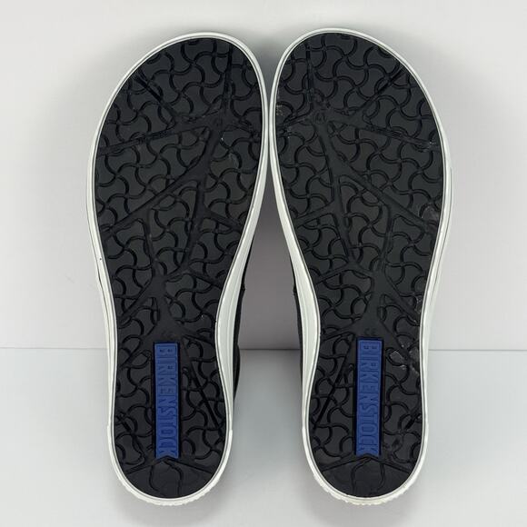 BIRKENSTOCK QO 400 Leather Slip On Black Sneakers Shows Men’s Size 8 US/EU 41